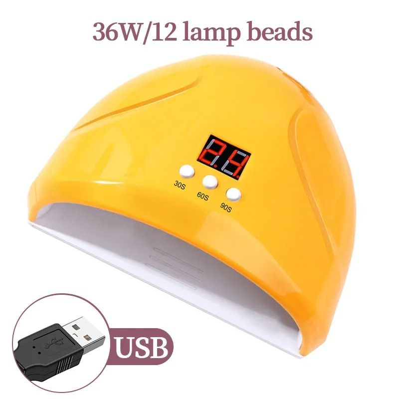 USB Nail Phototherapy Machine With 12 UV LEDs 36W Infrared Sensor 7