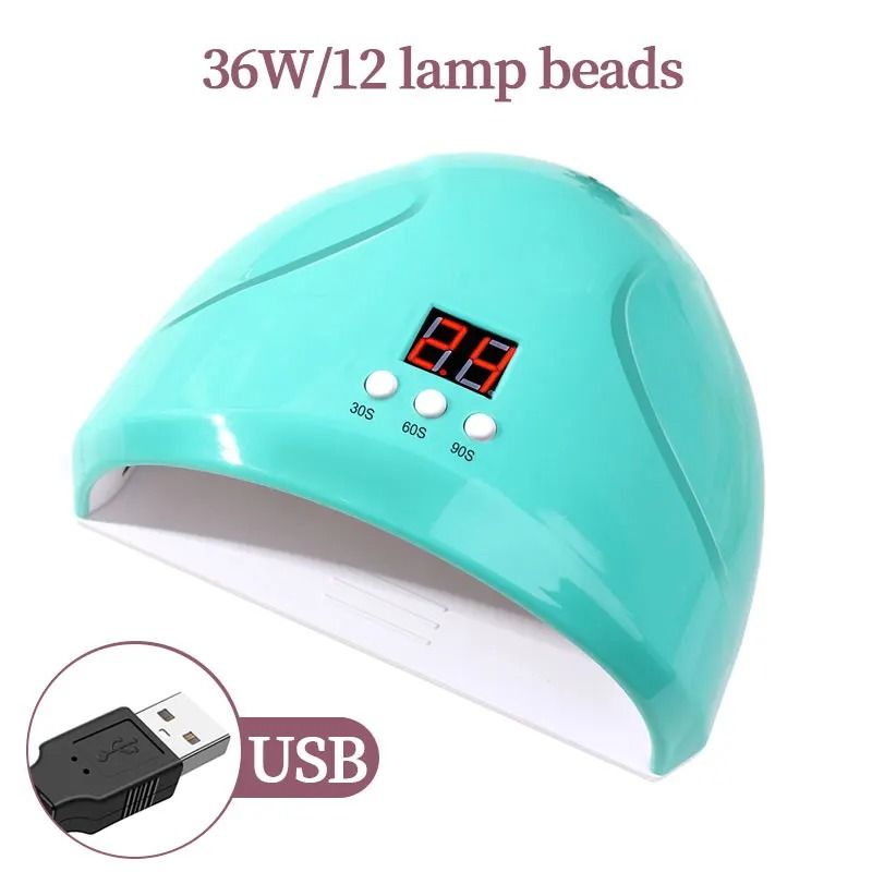 USB Nail Phototherapy Machine With 12 UV LEDs 36W Infrared Sensor 8