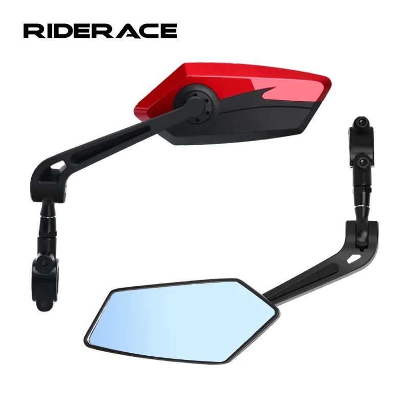 Wide Angle Bicycle Rear View Mirrors Set for Left and Right with Flexible Mount