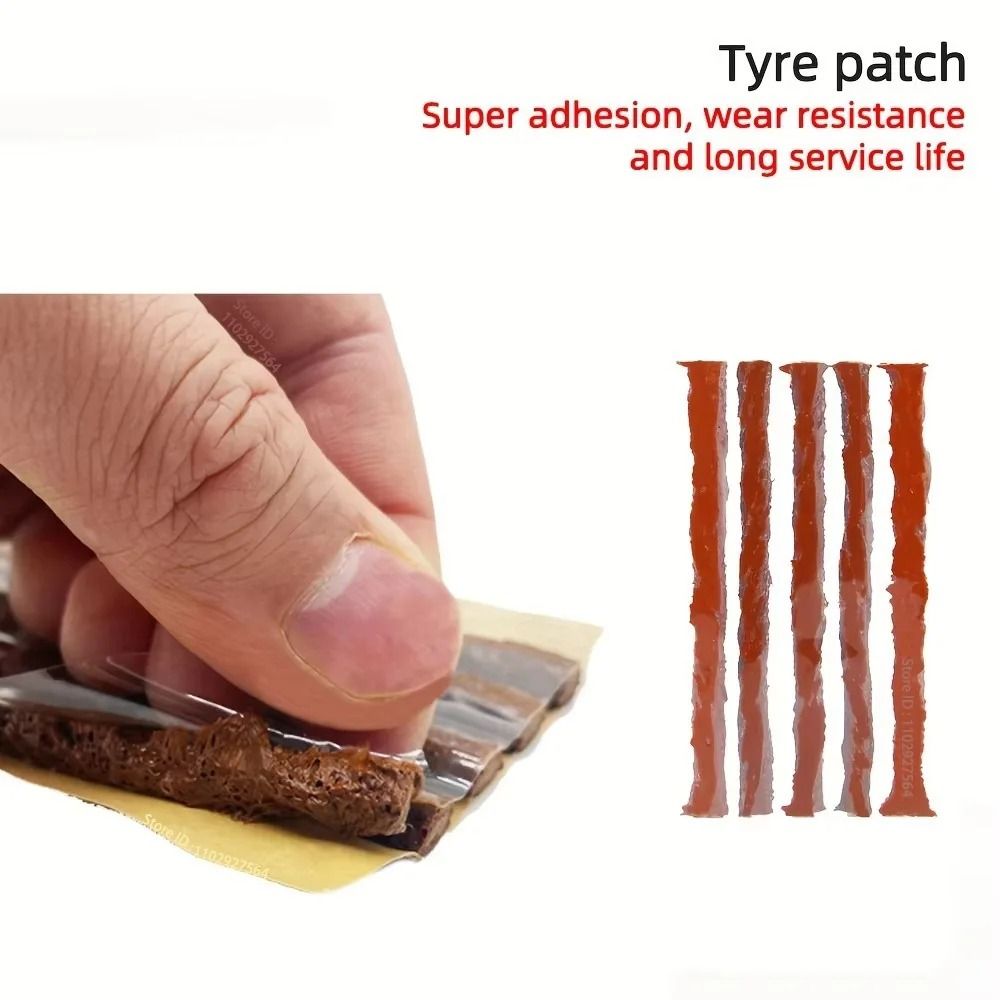Emergency Car Tire Repair Plug Kit With Plug Strip Tools 6