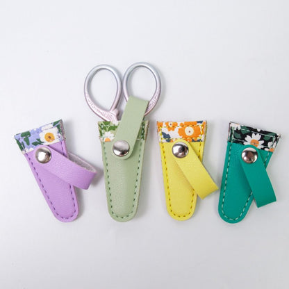 Premium Leather Embroidery Scissors Sheath, Protective Cover for Dead Skin Tweezers, Sewing Scissors, Durable Household