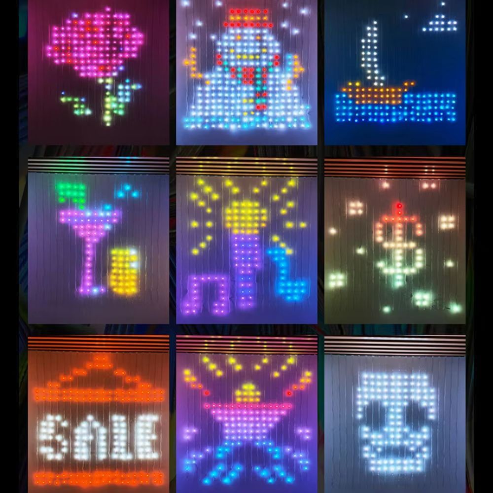 ColorRGB Smart Bluetooth Curtain Lights  RGB Curtain Lights For DIY Ambiance 2