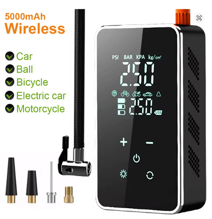 Wireless Touch Screen Tire Inflator Portable 150PSI Air Pump