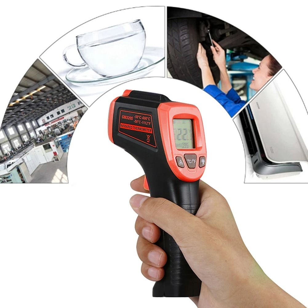 Infrared Thermometer Contactless Laser Temperature Tester 3