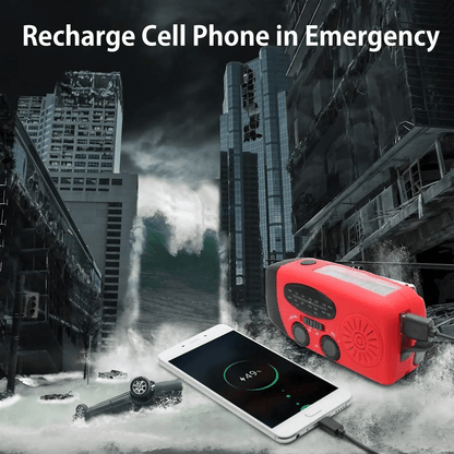 Stonego Multifunctional Emergency Solar Crank Radio Lamp 5