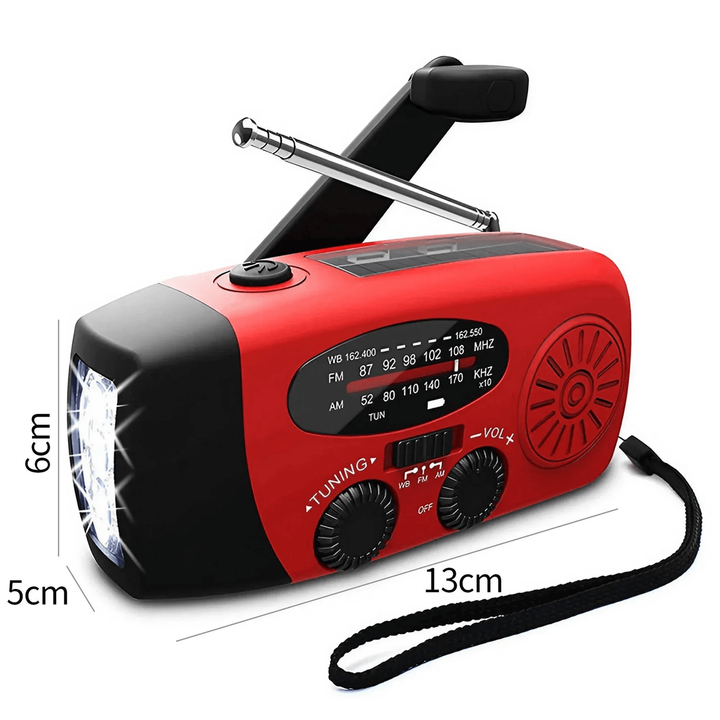Stonego Multifunctional Emergency Solar Crank Radio Lamp 6