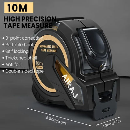Rubber Coated Self Locking Tape Measure High Precision Tool 14