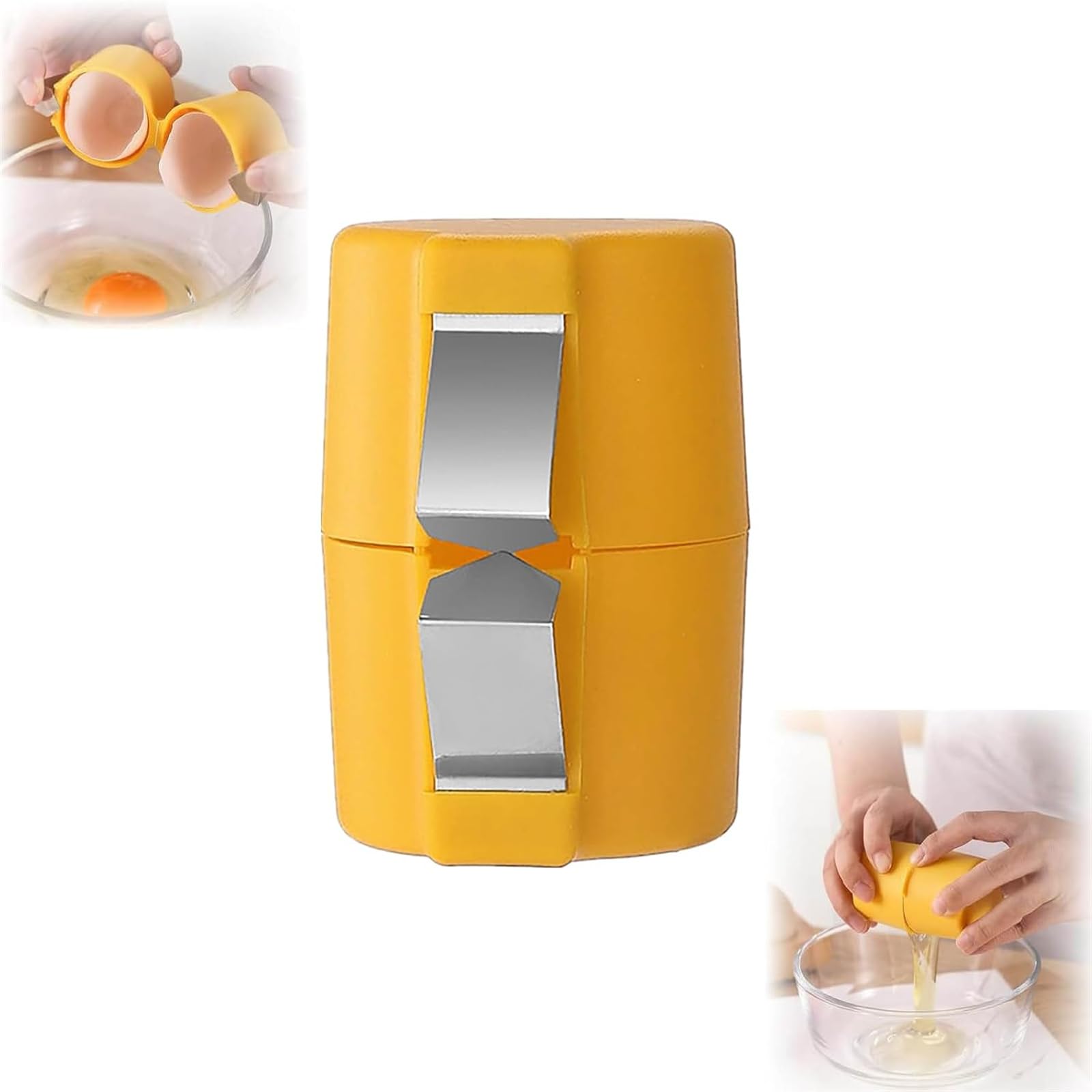 Multifunctional Raw Egg Cutter And Separator Handheld Egg Cracker Easy Open Kitchen Tool For Home C 7