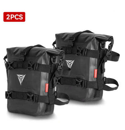 Waterproof Motorcycle Saddle Tool Bag For Crash Bar Side Mount 8L 9
