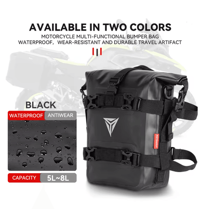 Waterproof Motorcycle Saddle Tool Bag For Crash Bar Side Mount 8L 8