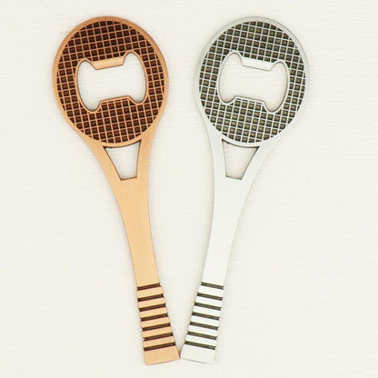 Creative Tennis Bottle Opener, Zinc Alloy Beer Opener, Flat Tennis Racket Bottle Opener Kitchen Bar Accessory