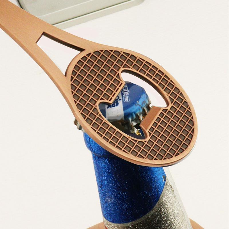 Creative Tennis Bottle Opener, Zinc Alloy Beer Opener, Flat Tennis Racket Bottle Opener Kitchen Bar Accessory