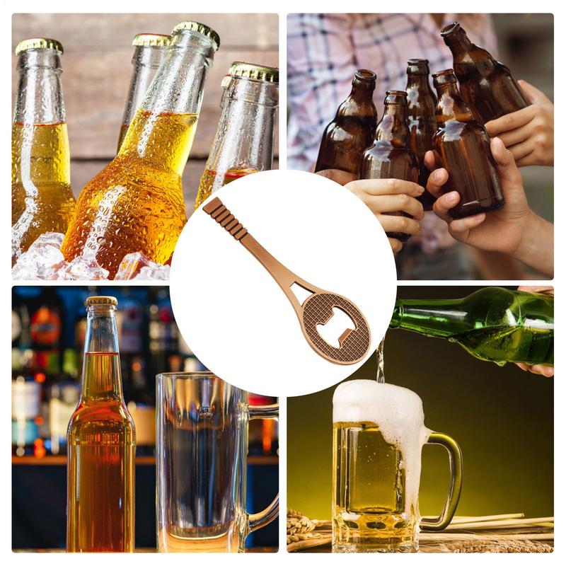 Creative Tennis Bottle Opener, Zinc Alloy Beer Opener, Flat Tennis Racket Bottle Opener Kitchen Bar Accessory
