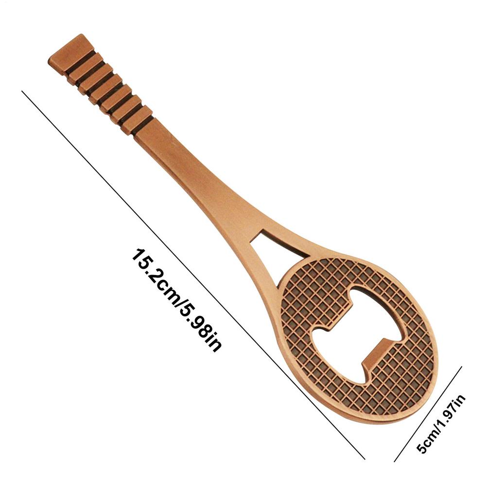 Creative Tennis Bottle Opener, Zinc Alloy Beer Opener, Flat Tennis Racket Bottle Opener Kitchen Bar Accessory