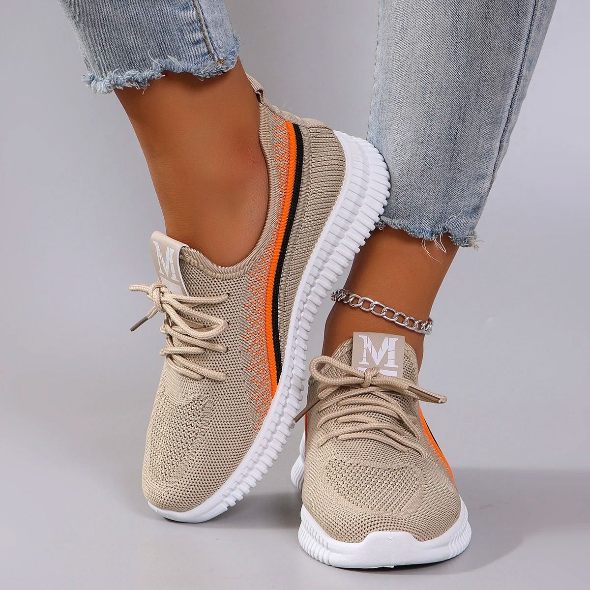 Women Breathable Mesh Flats Lightweight Casual Sneakers For Summer 3