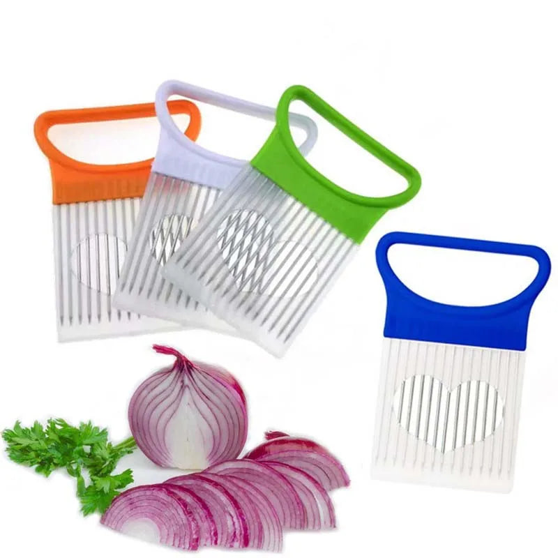 Lemon Onion Holder Cutter, Fruit Vegetable Tools, Kitchen Gadgets for Tomatoes Potatoes Onion Pins Slicer