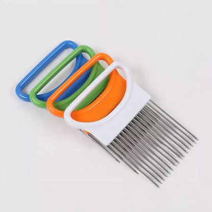 Lemon Onion Holder Cutter, Fruit Vegetable Tools, Kitchen Gadgets for Tomatoes Potatoes Onion Pins Slicer