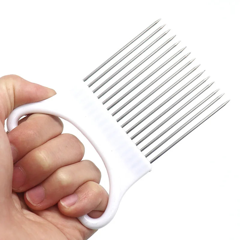 Lemon Onion Holder Cutter, Fruit Vegetable Tools, Kitchen Gadgets for Tomatoes Potatoes Onion Pins Slicer