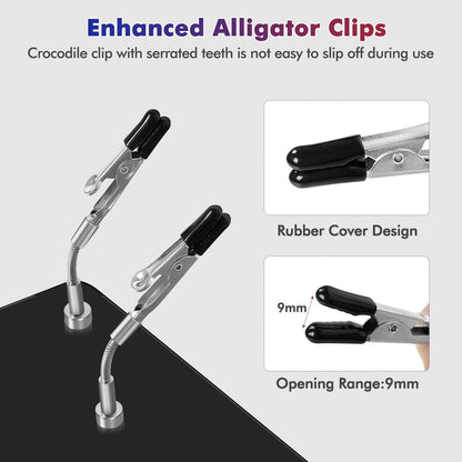 Toolour Magnetic Helping Hands With Flexible Arms And PCB Clamp For Soldering And Repair 2