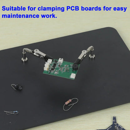 Toolour Magnetic Helping Hands With Flexible Arms And PCB Clamp For Soldering And Repair 4