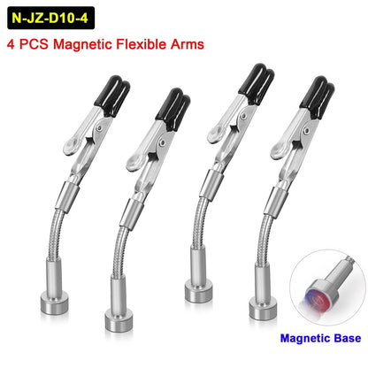 Toolour Magnetic Helping Hands With Flexible Arms And PCB Clamp For Soldering And Repair 9