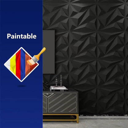 DiamondWave 30x30cm PVC 3D Diamond Textured Wall Panels 10 Pack 5
