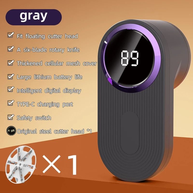 Electric Lint Remover With LED Display USB Rechargeable Fabric Shaver For Clothes 10