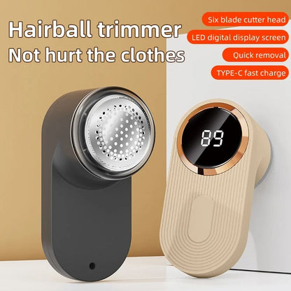 Electric Lint Remover With LED Display USB Rechargeable Fabric Shaver For Clothes 3