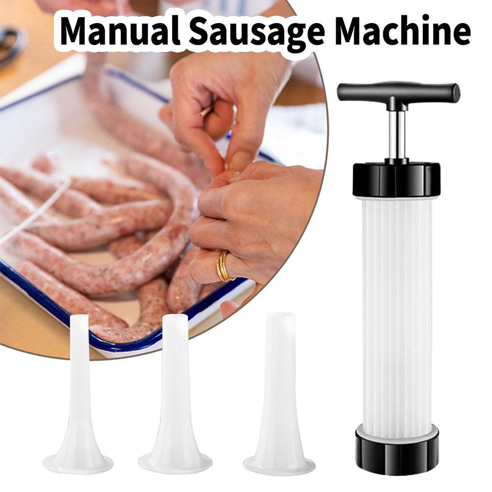 Homemade Manual Sausage Stuffing Machine, Meat Injector Syringe Tool, Sausage Stuffer Gadgets for DIY Kitchen Use