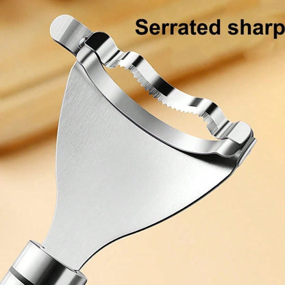 Serrated Corn Stripper Cutter, Stainless Steel Corn Peeler, Cob Shaver Planer, Fruit Vegetable Kitchen Gadget Tool