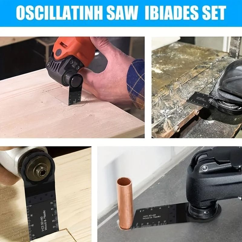 20 Piece Oscillating Saw Blade Set For Wood And Soft Metal Cutting 4