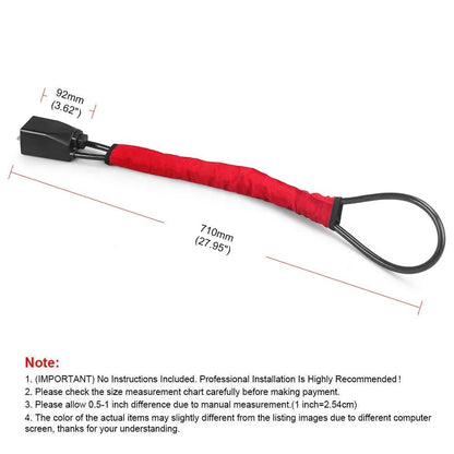 Anti Theft Steering Wheel Lock With Steel Rope And Seat Belt Socket 4
