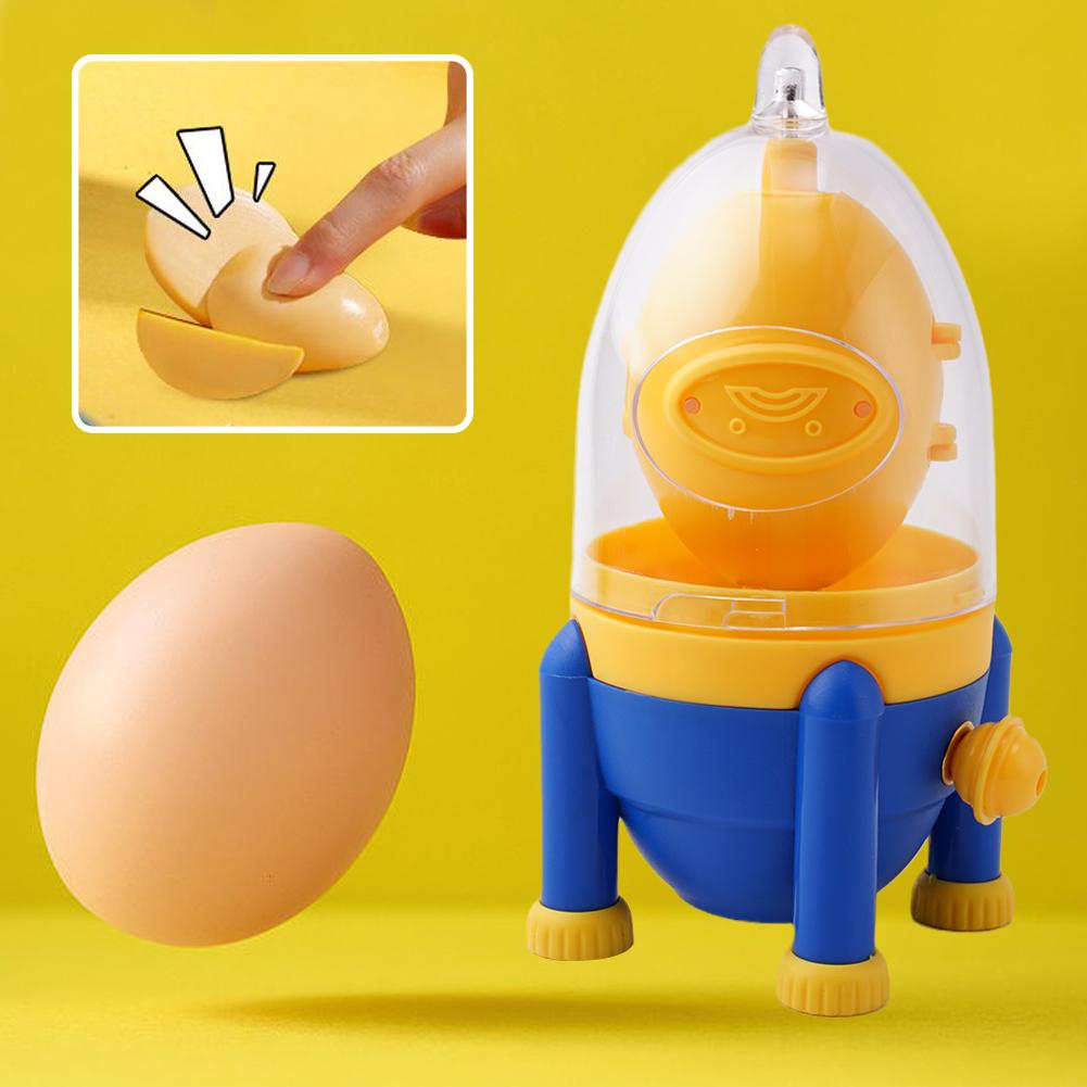 Manual Egg Scrambler Shaker Egg Yolk Mixer, Kitchen Gadget, Portable Egg Puller Mixer Golden Maker Tool