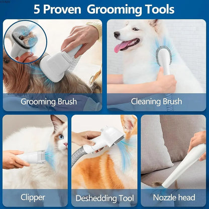 Dog Grooming Vacuum Kit With Large Capacity Pet Hair Collector 5