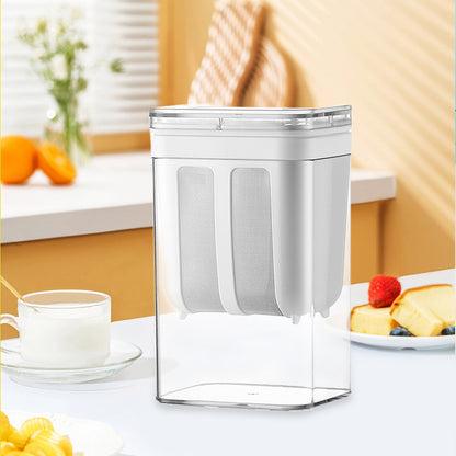 Greek Yogurt Strainer 1800ml with Filter Cloth, Whey Separator for Home Use, Kitchen Yogurt Making Filtration Tool