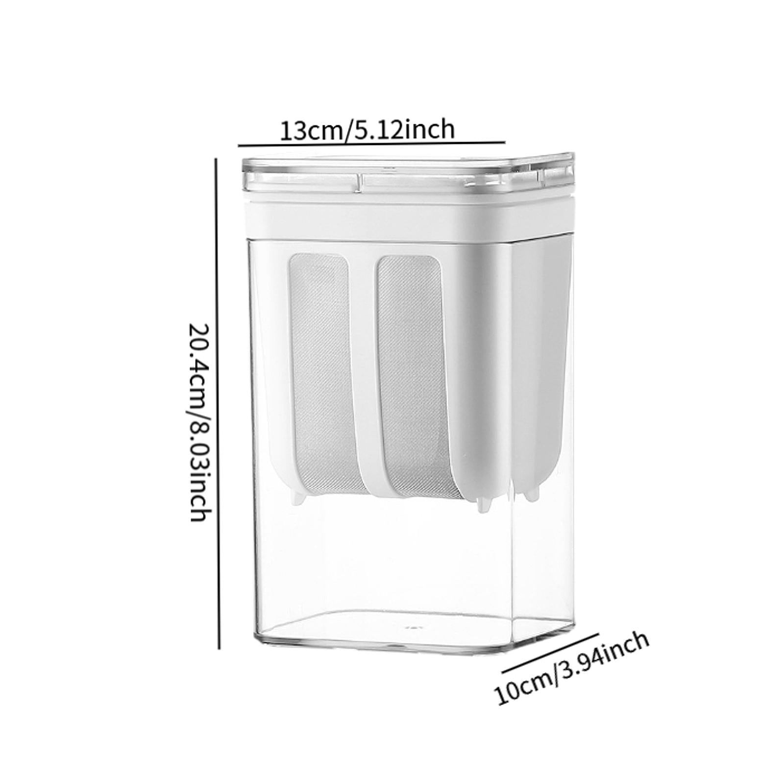 Greek Yogurt Strainer 1800ml with Filter Cloth, Whey Separator for Home Use, Kitchen Yogurt Making Filtration Tool