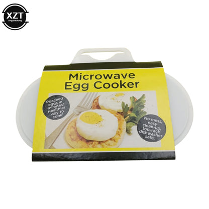 Microwave Cooking Eggs Steamer Mold, Food Grades Plastic Egg Poacher, Kitchen Cooking Tool for Fried Eggs