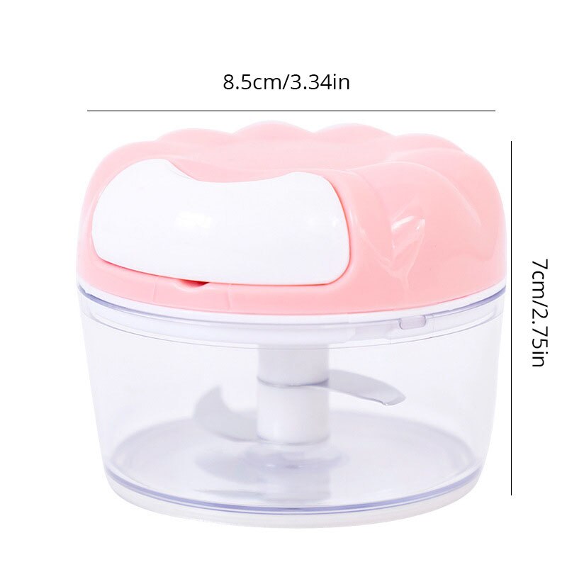 Manual Garlic Masher Hand Pull in Blue or Pink, Kitchen Garlic Blender, Minced Garlic Tool, Kitchen Gadget Must-Have
