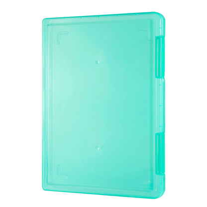 Multi-layer Portable File Box, A4 Plastic PP File Box, Waterproof Contract Storage Box with Transparent Design