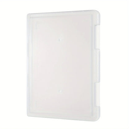 Multi-layer Portable File Box, A4 Plastic PP File Box, Waterproof Contract Storage Box with Transparent Design
