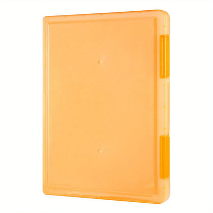 Multi-layer Portable File Box, A4 Plastic PP File Box, Waterproof Contract Storage Box with Transparent Design