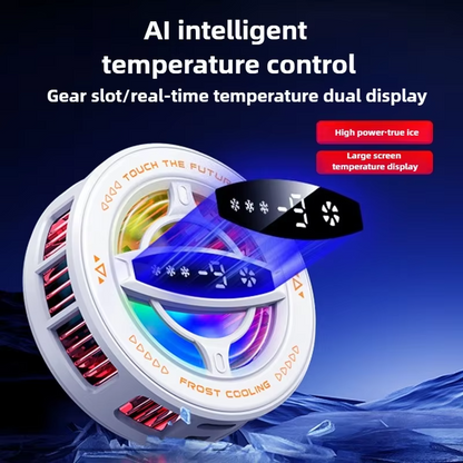 Mobile Cooler With Magnetic Back Clip RGB Light 2 In 1 Semiconductor Radiator For IOS Android PUBG  2