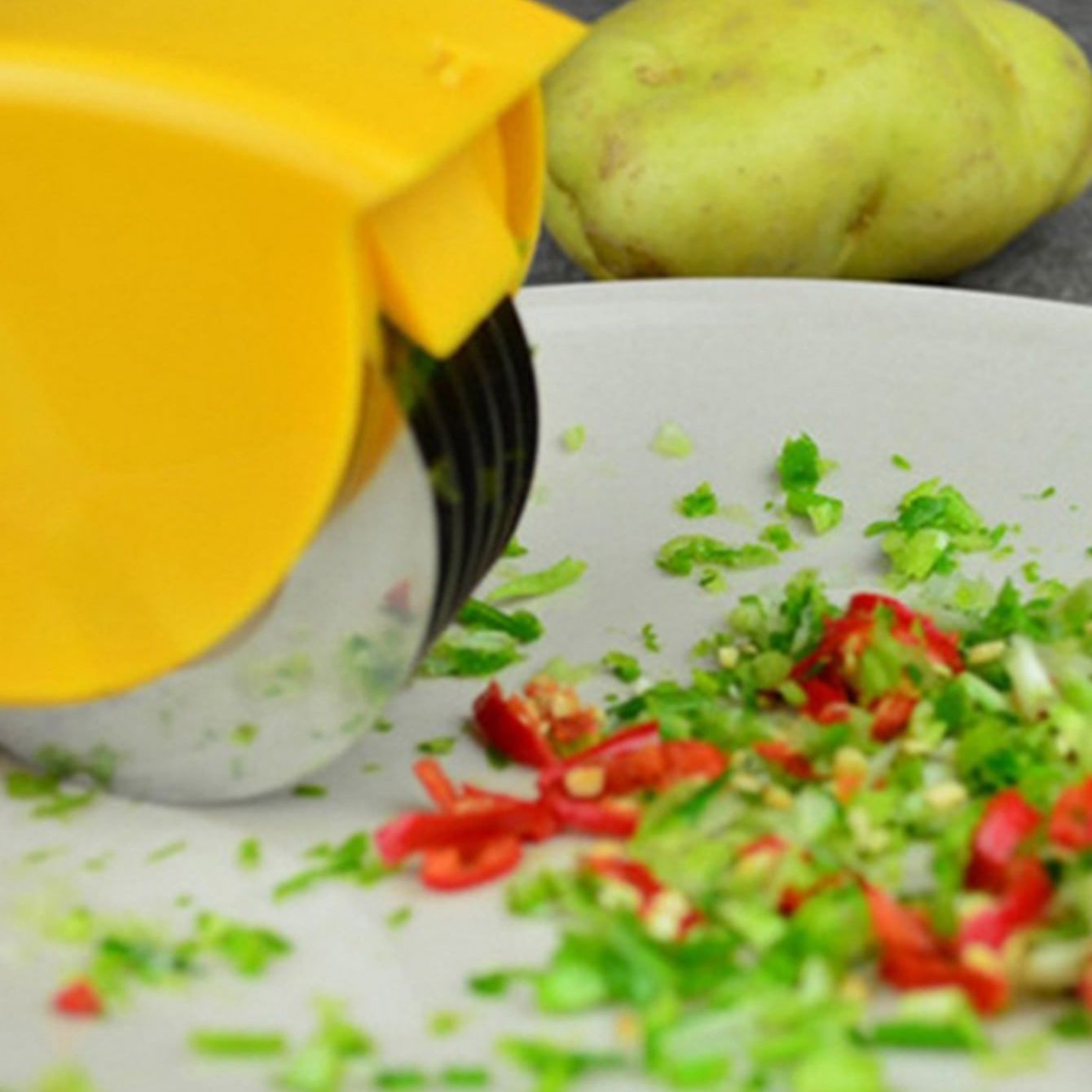 Creative Onion Garlic Cutter for Kitchen, Wire Cutter Vegetable Chopper, Compact Kitchen Accessories Tool