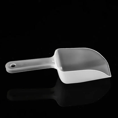 Mini Transparent Ice Scoop 1Pcs Plastic Shovel for Party, Bar, Buffet, Kitchen Candy Dessert Grain Dry Goods Tool