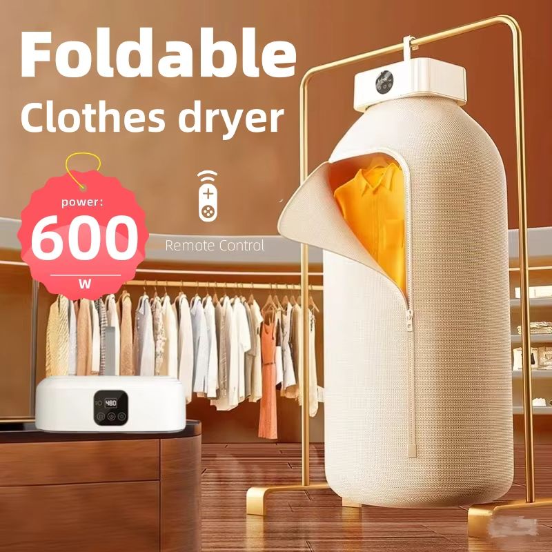 MiniFold Portable Folding Electric Dryer with Timer and Travel Bag