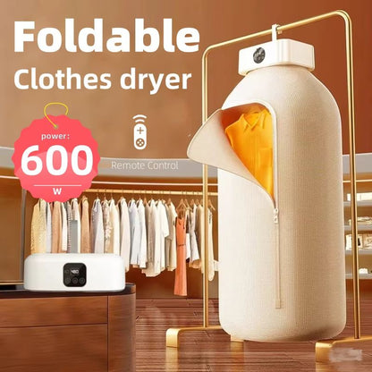 MiniFold Portable Folding Electric Dryer with Timer and Travel Bag
