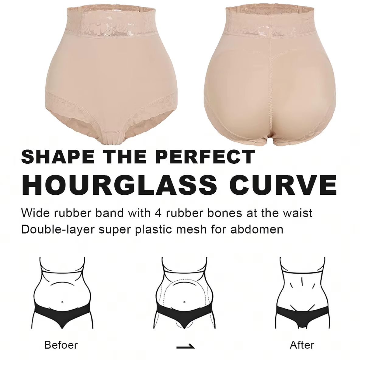 ColombiaCurve High Waist Tummy Control Butt Lifter Bodysuit 4