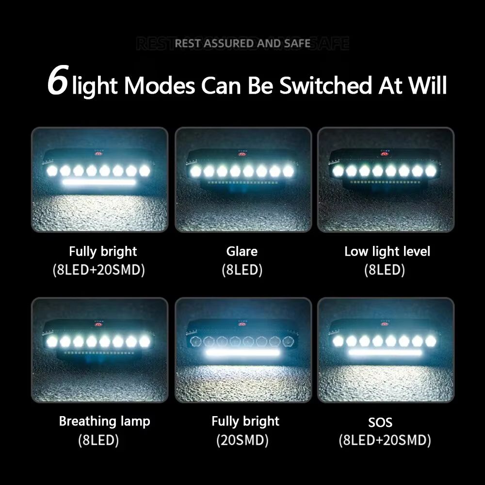 TrailBeam USB Rechargeable LED Bike Light With 130dB Horn And 6 Light Modes 2