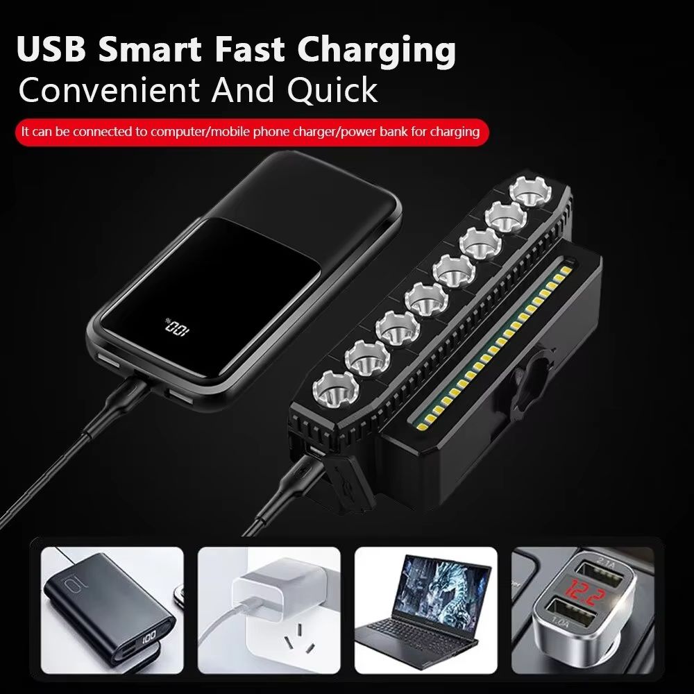 TrailBeam USB Rechargeable LED Bike Light With 130dB Horn And 6 Light Modes 5