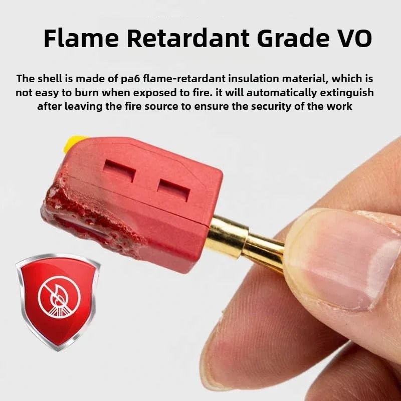 Gold Plated Quick Connect Banana Plug Set For High Current Applications 2